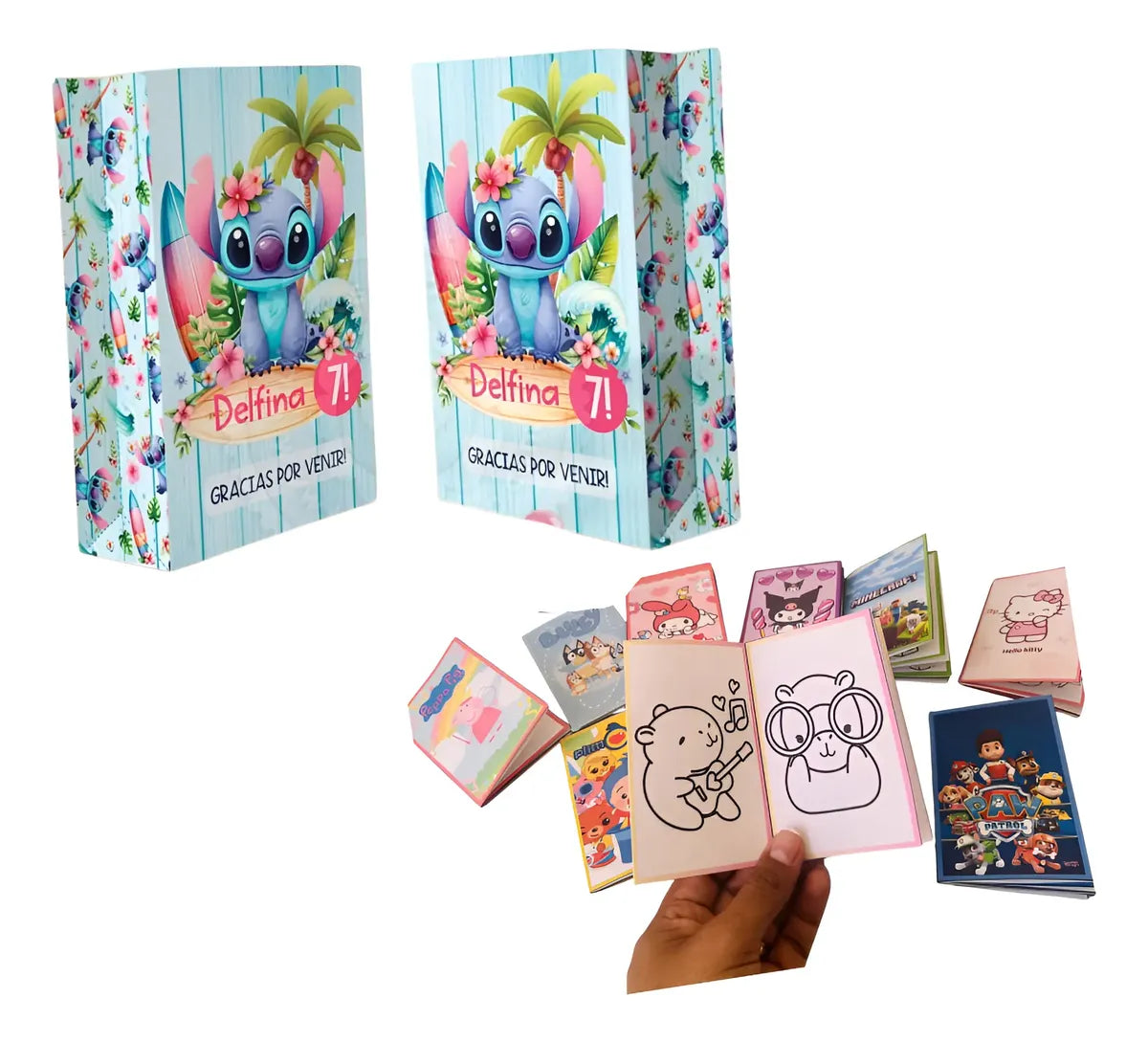 Pack x20 Mini libros + 20 bolsitas golosineras