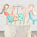 Topper para torta de Sirenas