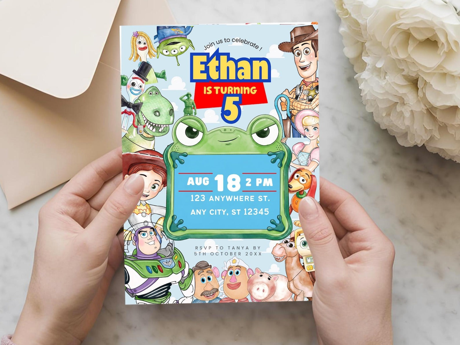 Invitación digital Toy Story 5