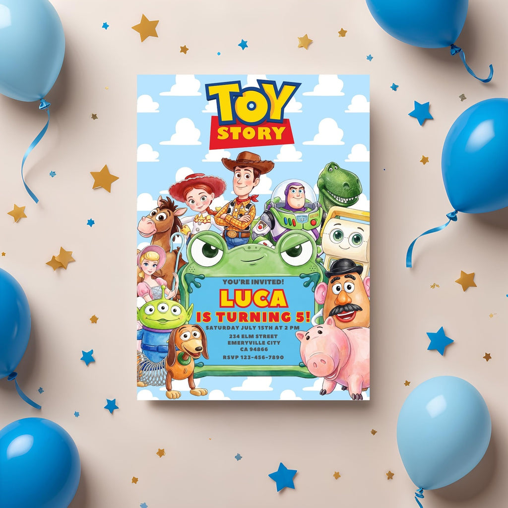 Invitación digital Toy Story 5