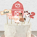 Topper de torta Animalitos de granja