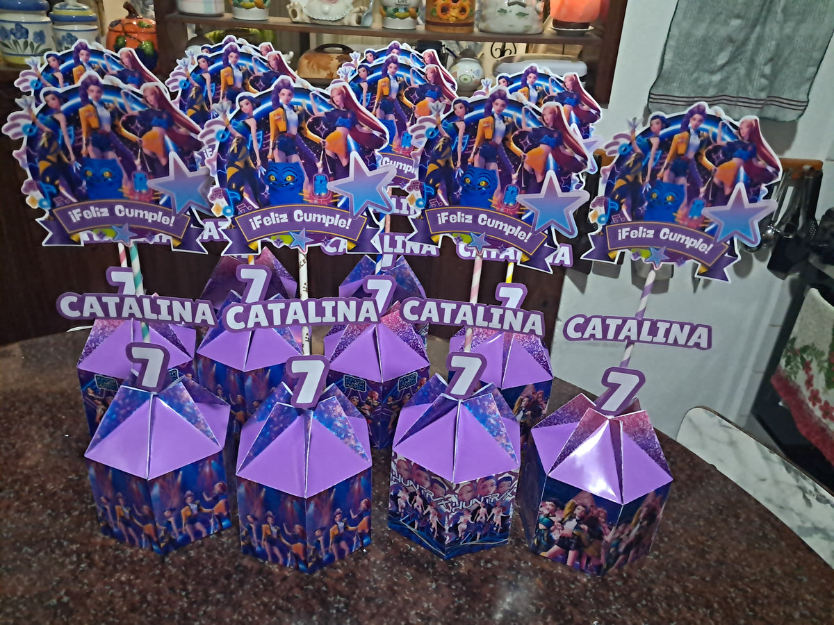 Centros de mesa hexagonales